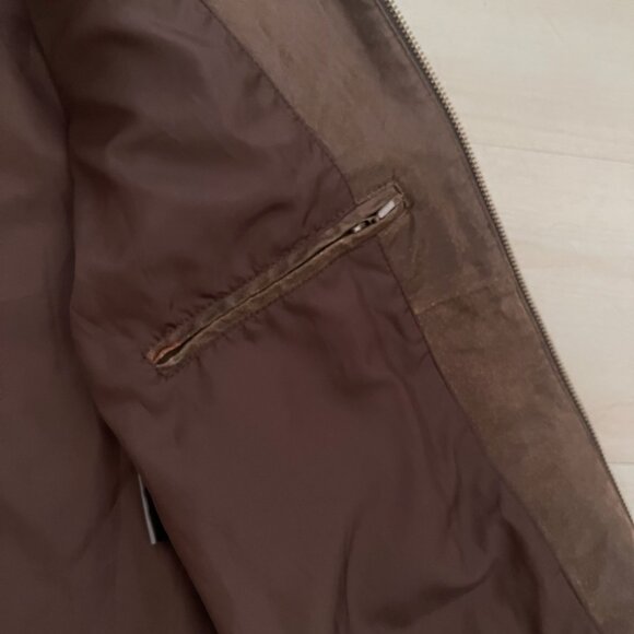 Street Legal Chocolate Brown Men's Suede Jacket Size XL - Picture 5 of 10